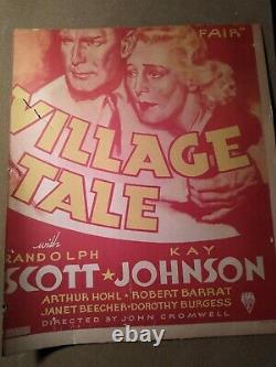 Vintage movie poster art deco