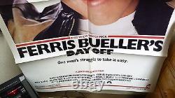 Vtg 1986 Ferris Buellers Day Off Full Sheet Original Movie Film Poster