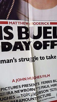 Vtg 1986 Ferris Buellers Day Off Full Sheet Original Movie Film Poster