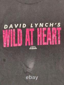 Vtg 1990 David Lynch Wild At Heart Promo Shirt Sz Med Black Vintage Movies 90s
