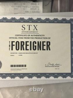 Wallet and ID cards from movie Foreigner movie memorbilia