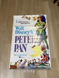 Walt Disney Peter Pan One Sheet Original Poster 69/138 1969 Buena Vista