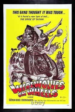 Werewolves On Wheels Werewolf Biker Motorcycle Movie Poster Horror 1971