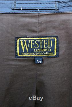 Wested Original Indiana Jones, Raiders of the Lost Ark, Lambskin Jacket Size 44
