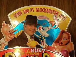 Who Framed Roger Rabbit Home Video Movie Standee Advertising Store Excellent