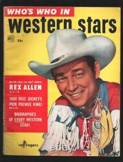 Who's Who In Western Stars #2 1952-Dell-Roy Rogers-Rex Allen-Gene Autry-FN