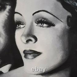 William Powell Myrna Loy Film Art Painting 8x8 Canvas Movie Memorabilia Portrait