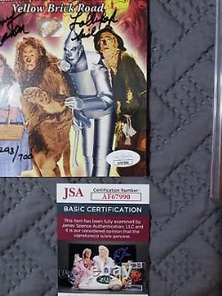 Wizard of Oz Breygent Yellow Brick Road Piece Prop Card Signed Jerry Maren COA