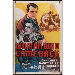 Woman Who Came Back 1945 Original Theatrical Folded Movie Poster 27 x 41