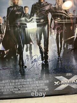 X-MEN 2 (2003) 40x27 Signed Poster with COA Patrick Stewart, Huge Jackman +12