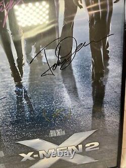 X-MEN 2 (2003) 40x27 Signed Poster with COA Patrick Stewart, Huge Jackman +12