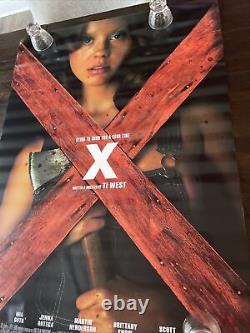 X Original One Sheet Movie Poster Horror Jenna Ortega Mia Goth