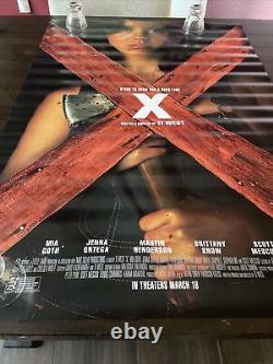 X Original One Sheet Movie Poster Horror Jenna Ortega Mia Goth