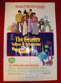 Yellow Submarine 1968 No Reserve! The Beatles, Original One Sheet
