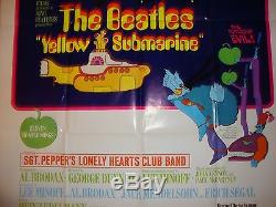 Yellow Submarine 1968 No Reserve! The Beatles, Original One Sheet