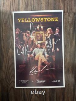 YELLOWSTONE Signed Movie Poster 11x17 with COA Authentic Memorabilia
