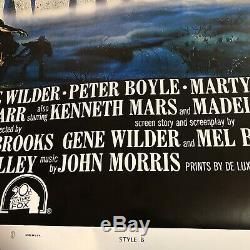 Young Frankenstein Original 1974 1sht Movie Poster Linen Mel Brooks Classic Ex